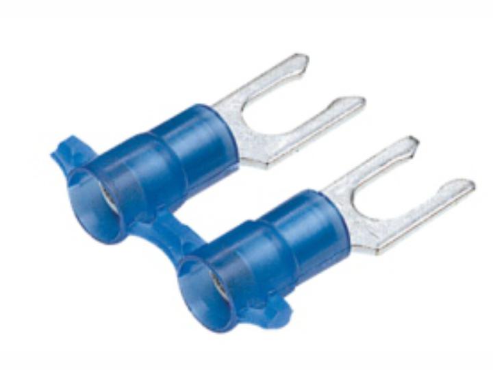 Locking Spade  Terminals-Nylon Insulated-Double crimp Reel Fed